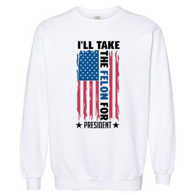 Trump 2024 Rally The Vision For America Garment-Dyed Sweatshirt