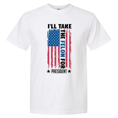 Trump 2024 Rally The Vision For America Garment-Dyed Heavyweight T-Shirt