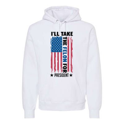 Trump 2024 Rally The Vision For America Premium Hoodie