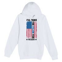 Trump 2024 Rally The Vision For America Premium Pullover Hoodie