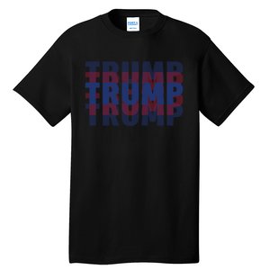 Trump 2024 Rally The Vote With Donald Trump For President Design Tall T-Shirt