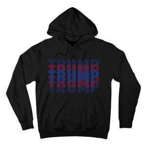 Trump 2024 Rally The Vote With Donald Trump For President Design Tall Hoodie