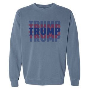 Trump 2024 Rally The Vote With Donald Trump For President Design Garment-Dyed Sweatshirt