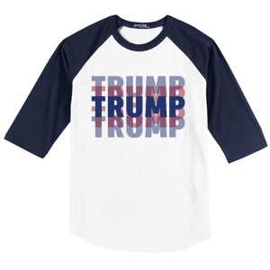 Trump 2024 Rally The Vote With Donald Trump For President Design Baseball Sleeve Shirt