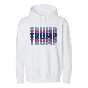 Trump 2024 Rally The Vote With Donald Trump For President Design Garment-Dyed Fleece Hoodie