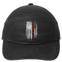 Trump 2024 Reclaiming America with Patriotic Flag Design 7-Panel Snapback Hat