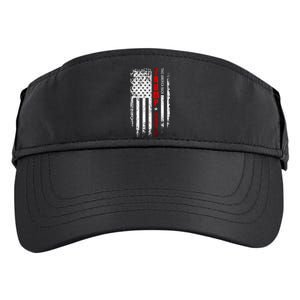 Trump 2024 Reclaiming America with Patriotic Flag Design Adult Drive Performance Visor