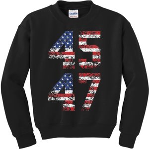 Trump 2024 Retro Election Campaign Kids Sweatshirt