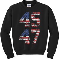 Trump 2024 Retro Election Campaign Kids Sweatshirt