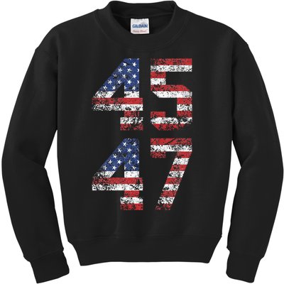 Trump 2024 Retro Election Campaign Kids Sweatshirt