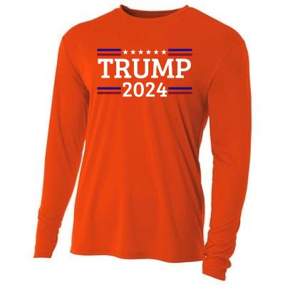 Trump 2024 Republican Take America Back Miss Me Yet Cute Gift Cooling Performance Long Sleeve Crew