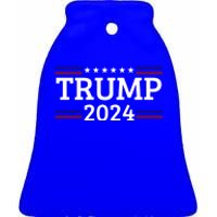 Trump 2024 Republican Take America Back Miss Me Yet Cute Gift Ceramic Bell Ornament