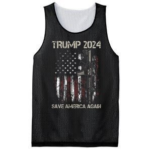 Trump 2024 Retro Campaign Button Re Elect President Trump Mesh Reversible Basketball Jersey Tank