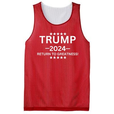 Trump 2024 Return To Greatness ELection Mesh Reversible Basketball Jersey Tank