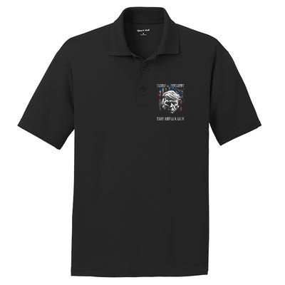 Trump 2024 Retro Take America Back PosiCharge RacerMesh Polo