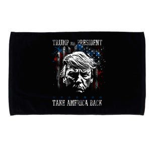 Trump 2024 Retro Take America Back Microfiber Hand Towel