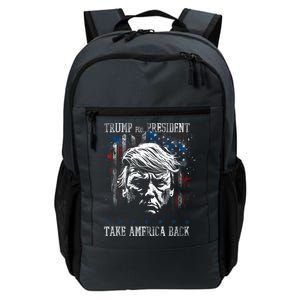 Trump 2024 Retro Take America Back Daily Commute Backpack