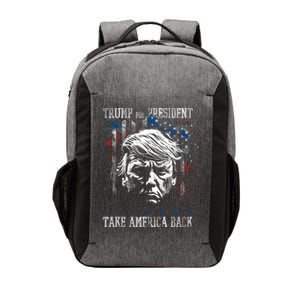 Trump 2024 Retro Take America Back Vector Backpack