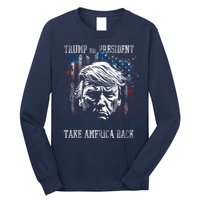 Trump 2024 Retro Take America Back Long Sleeve Shirt