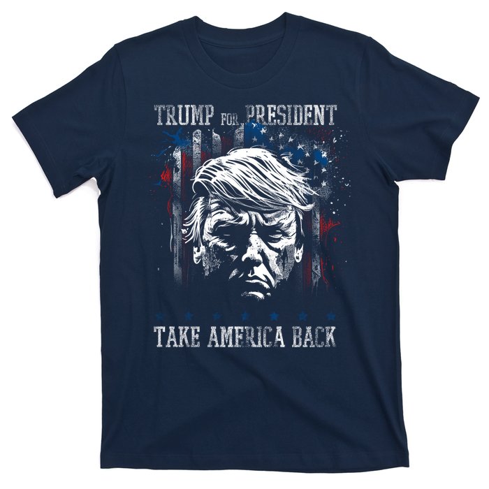 Trump 2024 Retro Take America Back T-Shirt