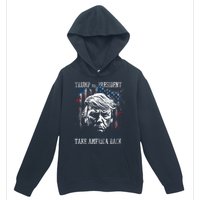 Trump 2024 Retro Take America Back Urban Pullover Hoodie