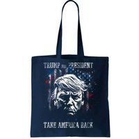 Trump 2024 Retro Take America Back Tote Bag