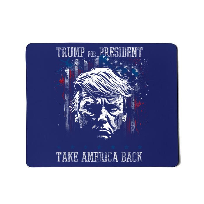 Trump 2024 Retro Take America Back Mousepad