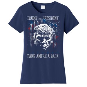 Trump 2024 Retro Take America Back Women's T-Shirt