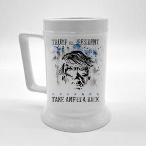 Trump 2024 Retro Take America Back Beer Stein