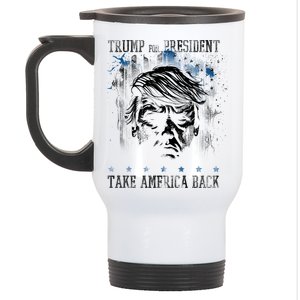 Trump 2024 Retro Take America Back Stainless Steel Travel Mug