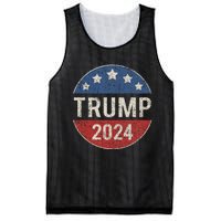 Trump 2024 Retro Campaign Button Re Elect President Mesh Reversible Basketball Jersey Tank