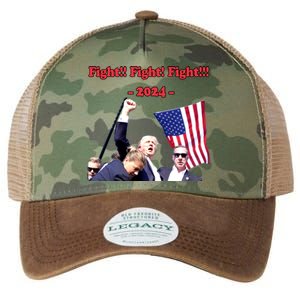 Trump 2024 Raise Fist Pump Shooting Bloody Rally Legacy Tie Dye Trucker Hat