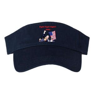 Trump 2024 Raise Fist Pump Shooting Bloody Rally Valucap Bio-Washed Visor