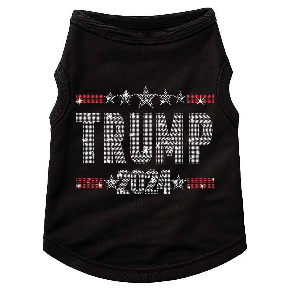 Trump 2024 Rhinestone Trump Rally Doggie Tank