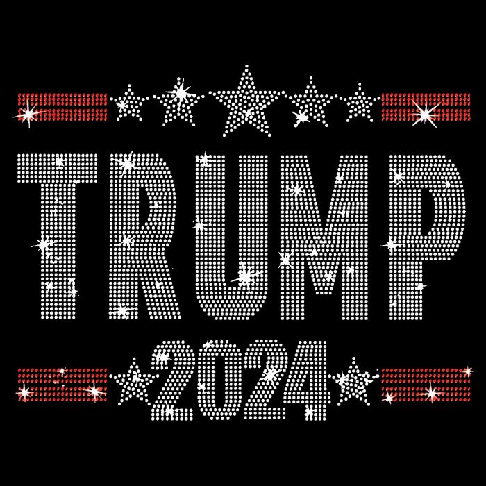 Trump 2024 Rhinestone Trump Rally Doggie Tank