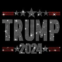 Trump 2024 Rhinestone Trump Rally Cooling Performance Crew T-Shirt