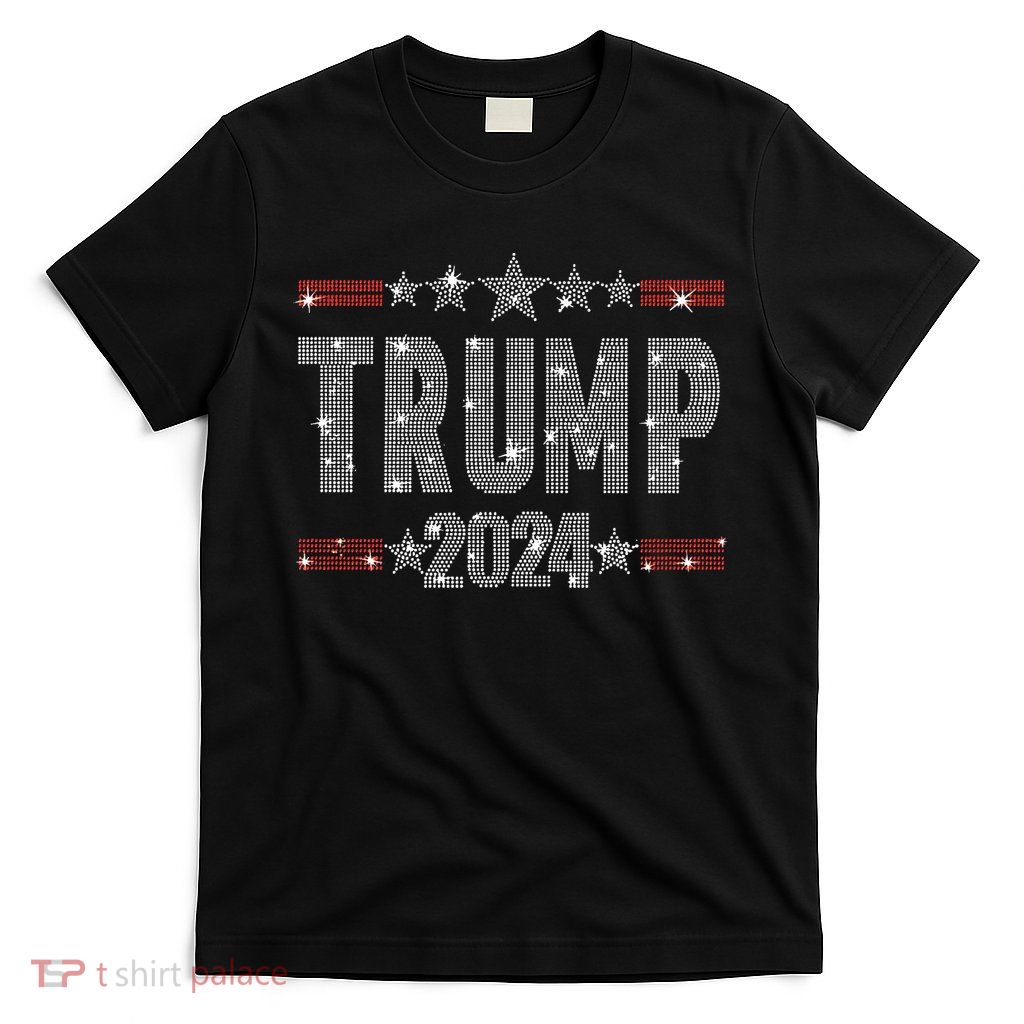 Trump 2024 Rhinestone Trump Rally T-Shirt