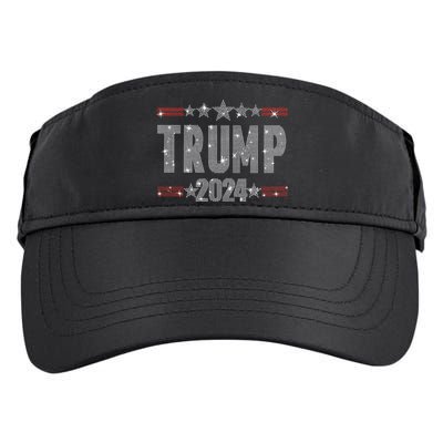 Trump 2024 Rhinestone Trump Rally Adult Drive Performance Visor
