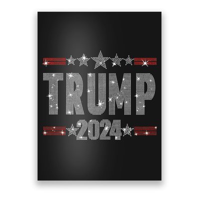 Trump 2024 Rhinestone Trump Rally Poster