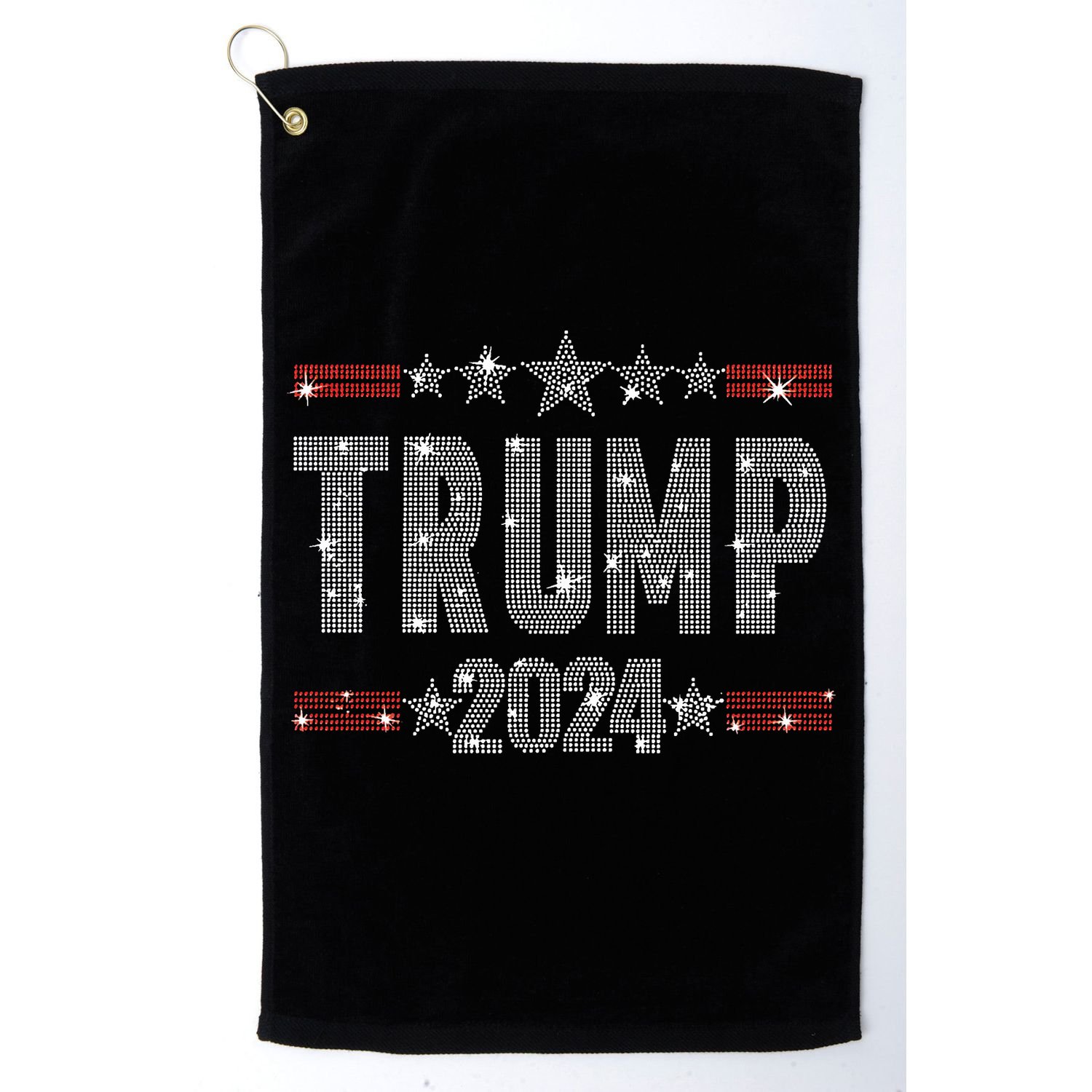 Trump 2024 Rhinestone Trump Rally Golf Towel