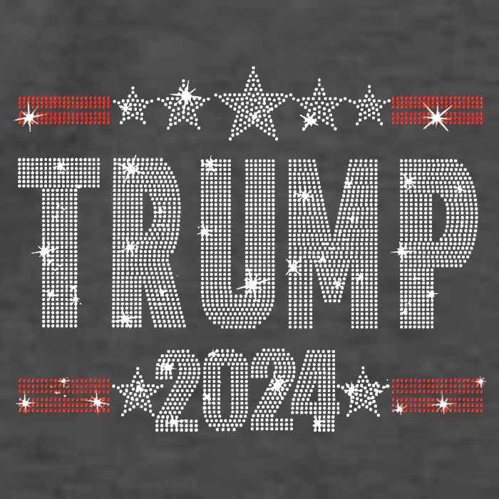 Trump 2024 Rhinestone Trump Rally Vector Backpack