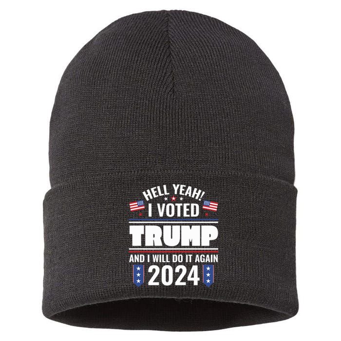 Trump 2024 Republicans Sustainable Knit Beanie