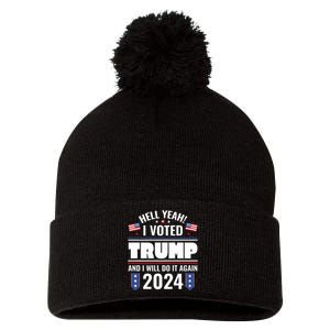 Trump 2024 Republicans Pom Pom 12in Knit Beanie