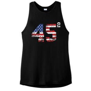 Trump 2024 Save America Save America Again Trump Ladies PosiCharge Tri-Blend Wicking Tank