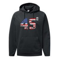 Trump 2024 Save America Save America Again Trump Performance Fleece Hoodie