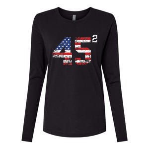 Trump 2024 Save America Save America Again Trump Womens Cotton Relaxed Long Sleeve T-Shirt