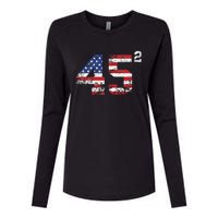 Trump 2024 Save America Save America Again Trump Womens Cotton Relaxed Long Sleeve T-Shirt