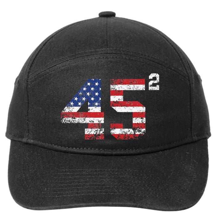 Trump 2024 Save America Save America Again Trump 7-Panel Snapback Hat