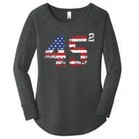 Trump 2024 Save America Save America Again Trump Women's Perfect Tri Tunic Long Sleeve Shirt