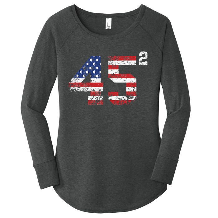 Trump 2024 Save America Save America Again Trump Women's Perfect Tri Tunic Long Sleeve Shirt